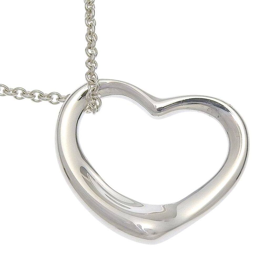 Tiffany & Co. Elsa Peretti Open Heart Pendant Sterling Silver Silver Silver
